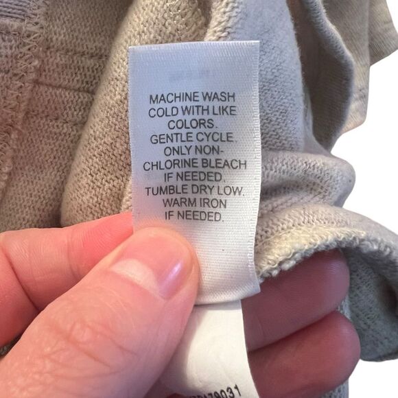 J. Jill pure Jill light oatmeal poncho like sweater - Picture 4 of 9